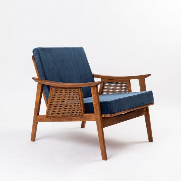 CUP OF TEA VINTAGE FOTELJ MODER ŽAMET